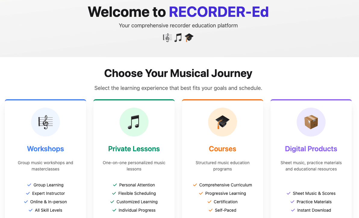 recorder-ed.com homepage