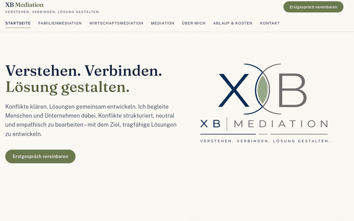 XB Mediation homepage